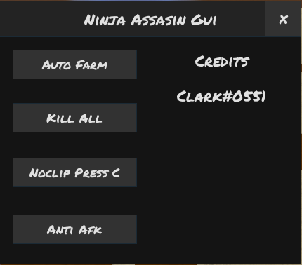 Ninja Assasin AUTO FARM GUI