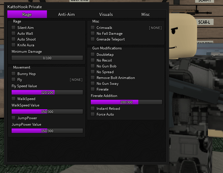 Phantom Forces KATTOHOOK BETA CRACKED GUI