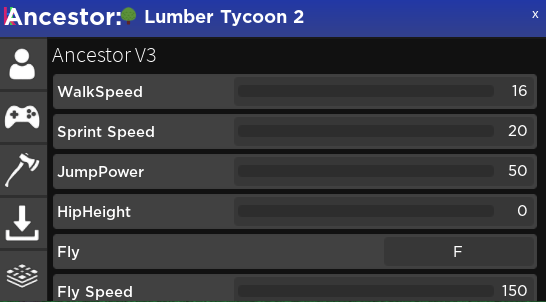 Lumber Tycoon 2 ANCESTOR V3 GUI